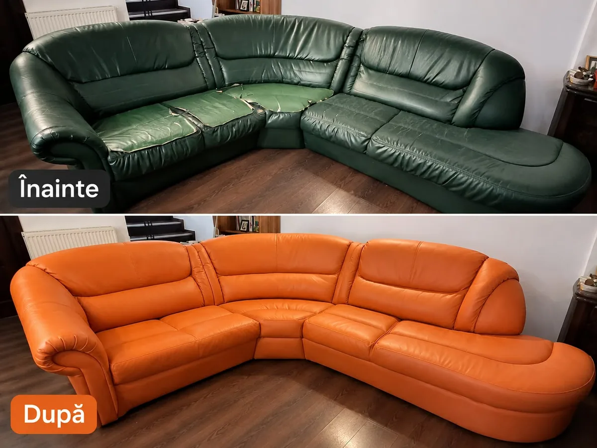 Colaj furnizat cu un colțar verde și un colțar portocaliu